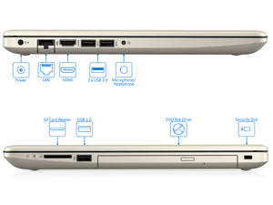 HP 15 Laptop, 15.6" SVA BrightView HD, i7-8550U, 8GB RAM, 128GB SSD, Win10Pro