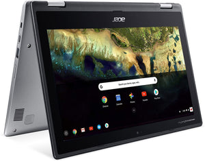 Acer Spin 11 Chromebook, 11.6" HD Touch Display, Intel Celeron N3350 Upto 2.4GHz, 4GB RAM, 32GB eMMC, DisplayPort via USB-C, Card Reader, Wi-Fi, Bluetooth, Chrome OS (NX.GV2AA.001)